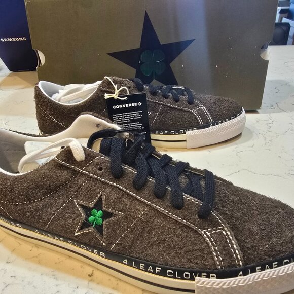 RARE NEW Converse Patta One Star Pro Ox Size 10.5 4 Leaf Clover Limited Edition - Picture 4 of 15